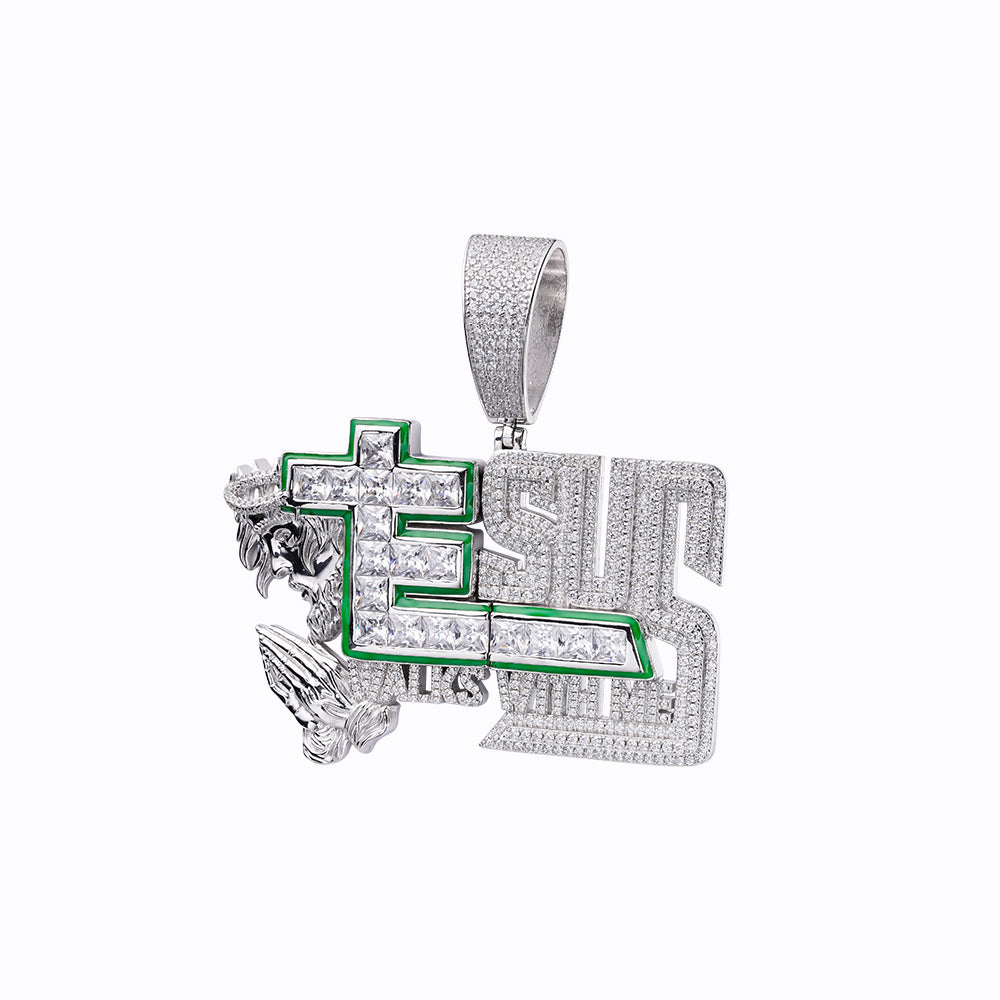 RELIGIO BRASS PENDANT CZ I 9114691