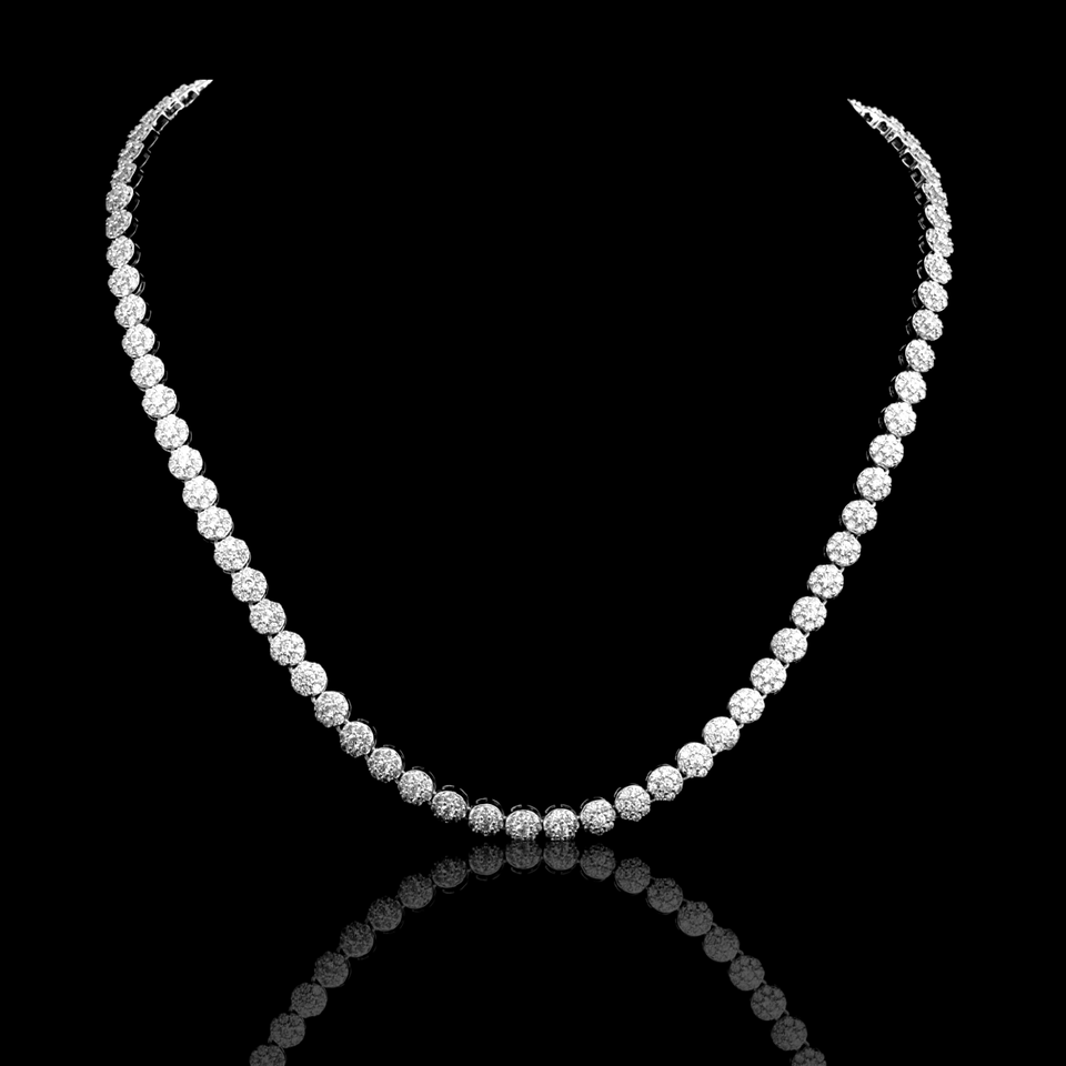 5MM CZ FLOWER CHAIN 18''20''-961451