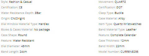 ECLATANT LEATHER TICKER I 5411829