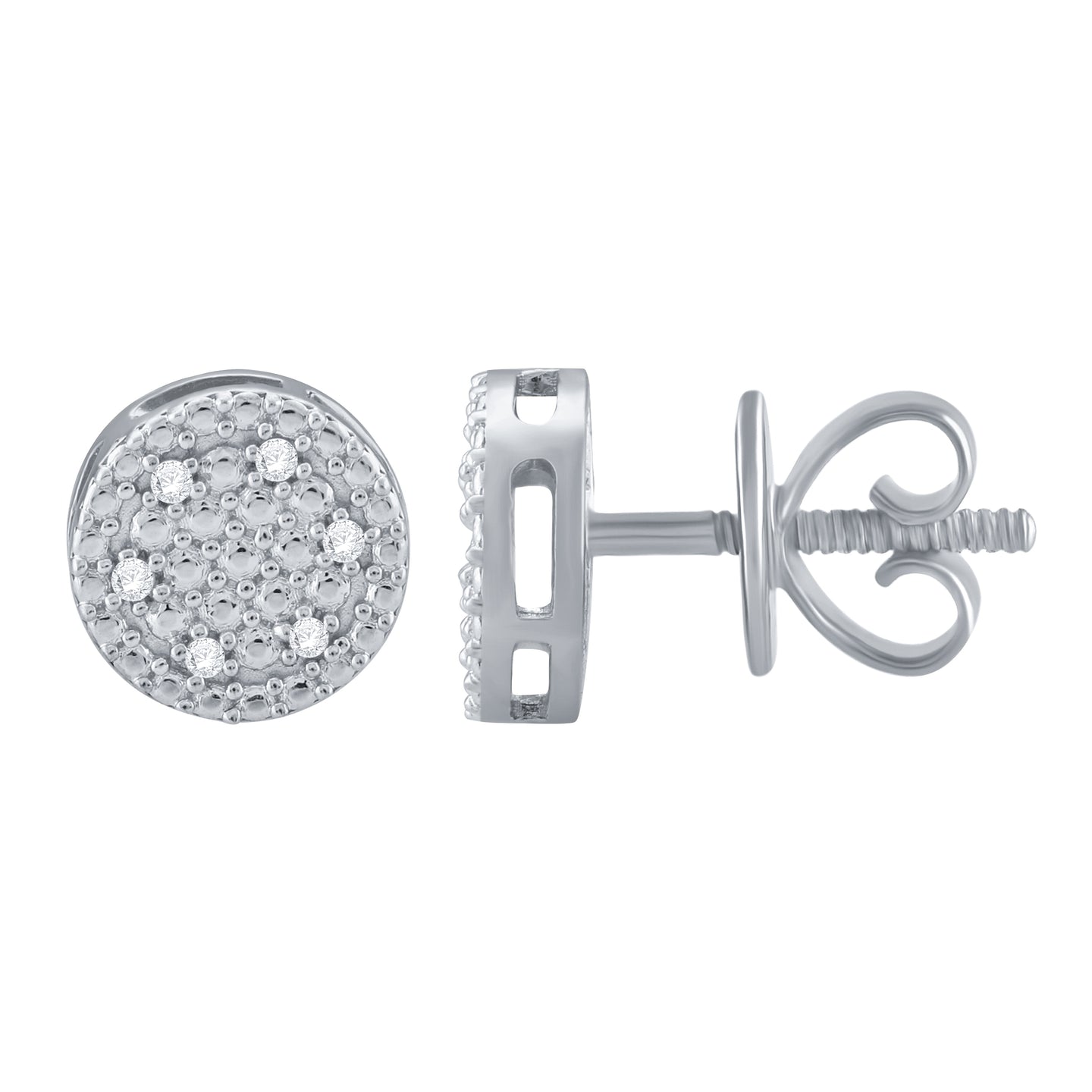 ATRACTIVA 925 REAL DIAMOND EARRINGS I 990691