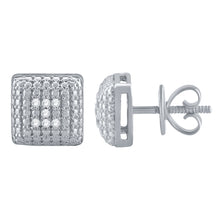 CARREE 925 REAL DIAMOND EARRINGS I 990531