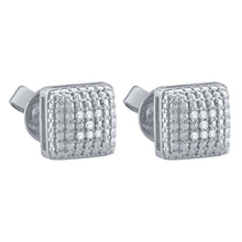CARREE 925 REAL DIAMOND EARRINGS I 990531