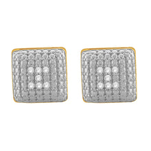 CARREE 925 REAL DIAMOND EARRINGS I 990531