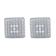 CARREE 925 REAL DIAMOND EARRINGS I 990531