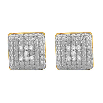 CARREE 925 REAL DIAMOND EARRINGS I 990531