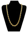 14K Yellow Gold Solid Brass Classic Korean Chain