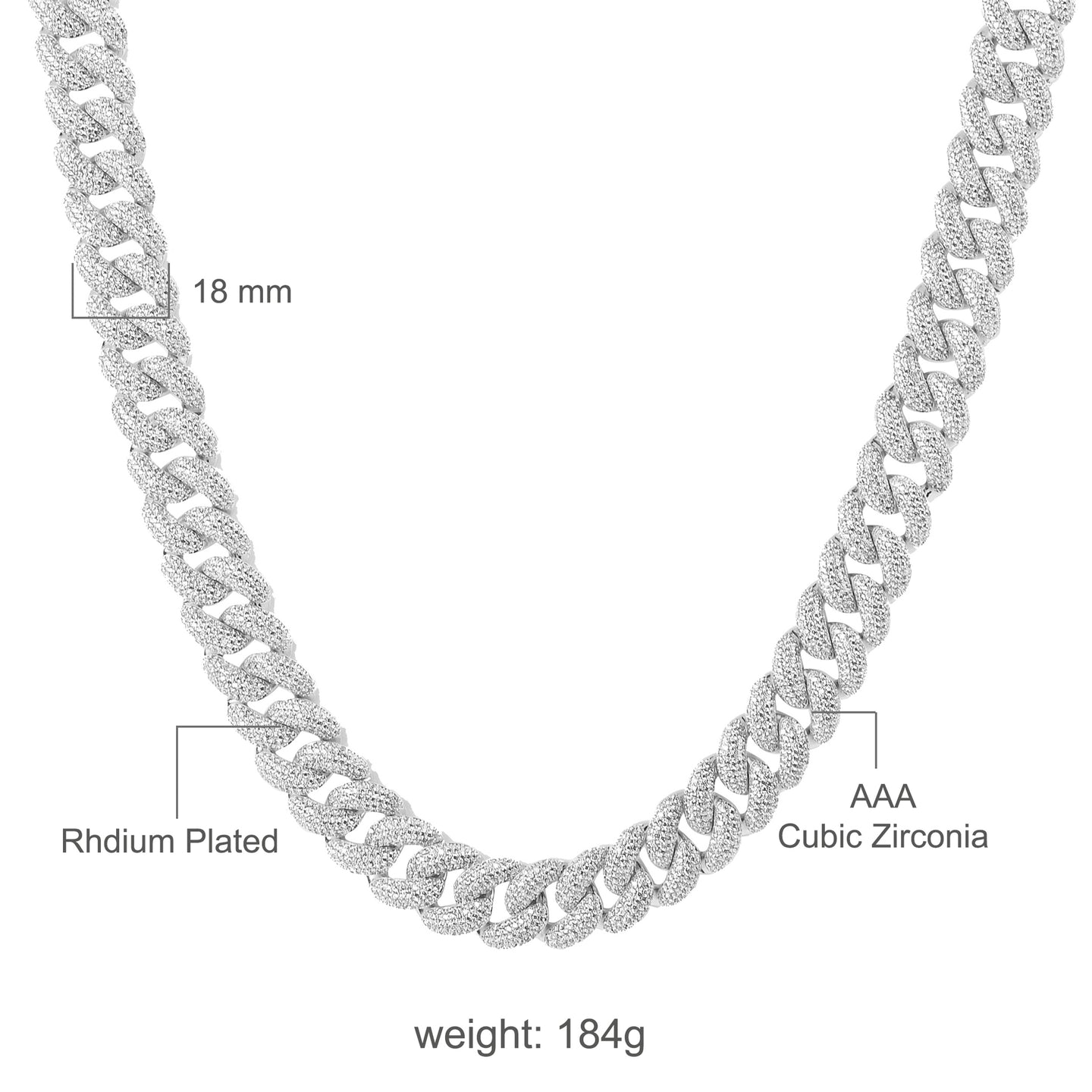 CATENA 18 MM Miami Cuban  | 962041